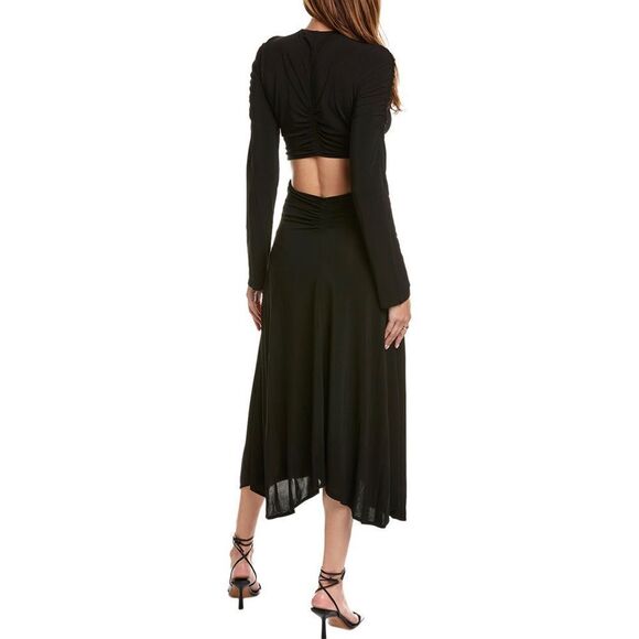 A.L.C. Mona Midi Dress in Black with Cut Outs. XS. Brand New. - Picture 2 of 2